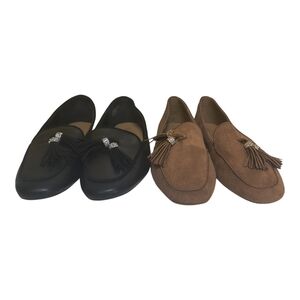 Black and Brown Tassel Loafers
